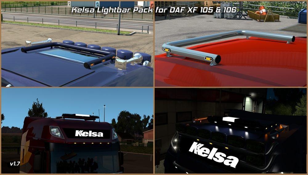 Kelsa Lightbars for DAF XF 105 & 106 1.36.x 7
