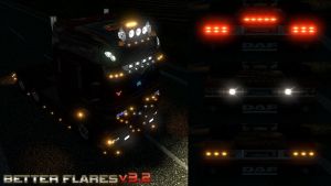 ETS2 Mod: Better Flares Adapted V3.2 (Image #3)