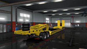 ETS2 Mod: Flatbed Trailer 4 Axles V1.6 (Featured)