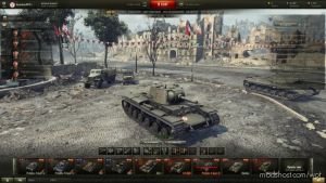 WoT Mod: 0.9.20 New Hangar Victory Day (Image #2)