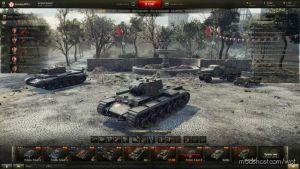 WoT Mod: 0.9.20 New Hangar Victory Day (Image #3)