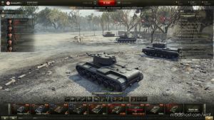 WoT Mod: 0.9.20 New Hangar Victory Day (Image #4)