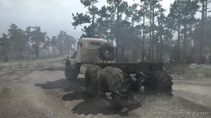 MudRunner Textures Mod: Texture For Kraz 255 “Khaki” V1.1 (Image #2)