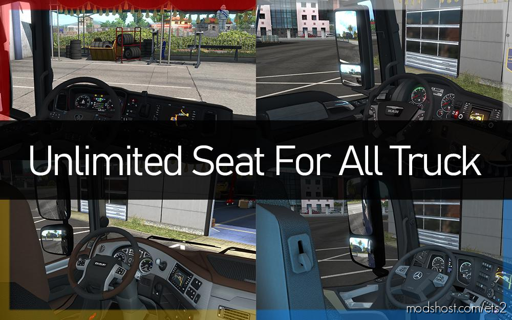 ETS2 Mod: Unlimited Seat For All Truck (Featured)