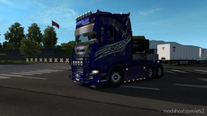 ETS2 Mod: Lasting Og Transport Scania R730 Skin 1.35 (Image #3)