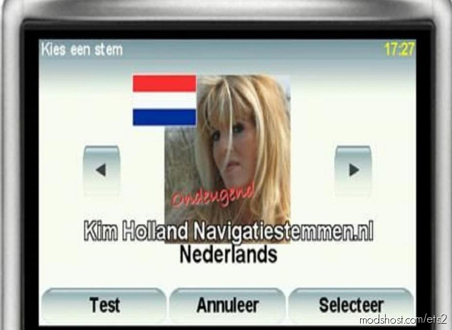 ETS2 Sound Mod: Navigation Voice Of Kim Holland – Tomtom (Dutch) 1.35.X (Featured)