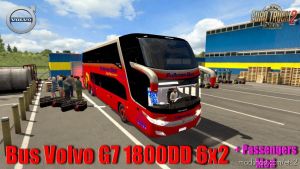 Bus Volvo G7 1800Dd 6×2 + Passengers Mod for Euro Truck Simulator 2