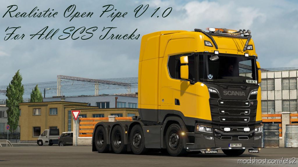 Realistic Open Pipe V 1.7 For All Scs Trucks for Euro Truck Simulator 2