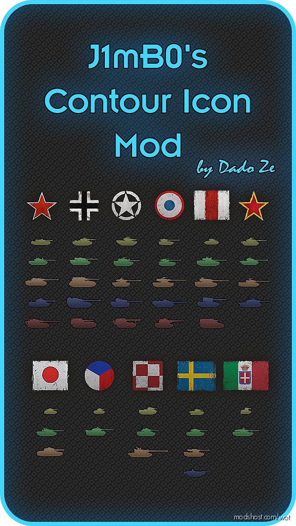 J1Mb0’s Contour Icons Mod [1.2.0] for World of Tanks