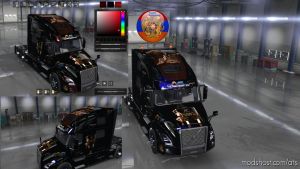 ATS Mod: Volvo VNL 2018 AC Black Metallic Skin 1.32.4.45S (Image #2)