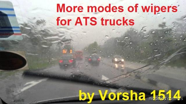 More Modes Of Wipers For Trucks V2.0 for American Truck Simulator