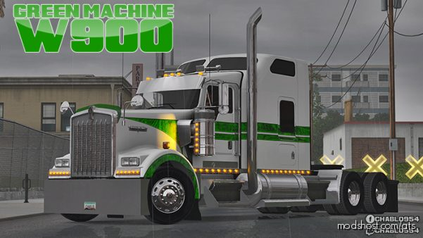 Green Machine W900 Skin for American Truck Simulator