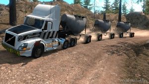 Triple Cement Trailer Mp-Sp Truckersmp Multiplayer 1.34.X for American Truck Simulator