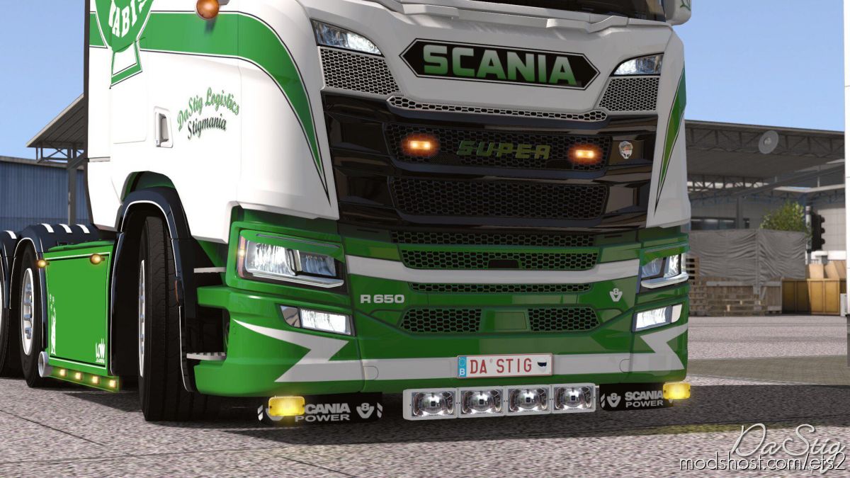 Painted Engine Badges For Scania Next Gen V1.1 ETS2 Part Mod - ModsHost