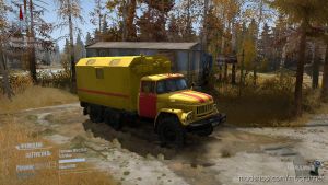 MudRunner Textures Mod: Texture For Zil-131 (In Emergency Gang Style) (Image #2)