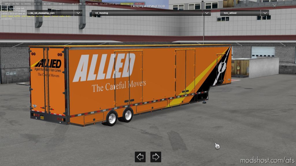 Rd Moving Van for American Truck Simulator