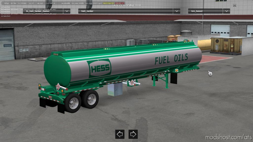 Heil Tanker Trailer 2Axles 1.31 for American Truck Simulator