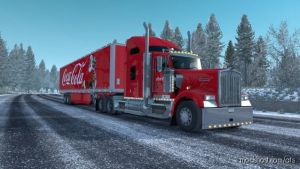 Skin Coca Cola Christmas For Your Trailer And Trucks for American Truck Simulator