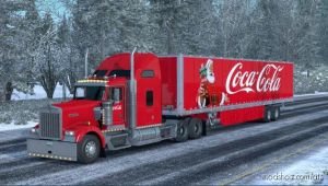 ATS Mod: Skin Coca Cola Christmas For Your Trailer And Trucks (Image #2)