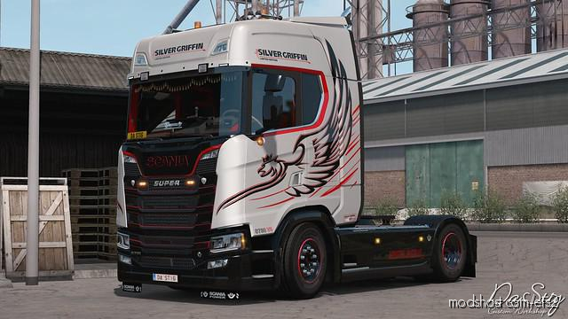 Silver Griffin Skin For Scania Next Gen 1.35 for Euro Truck Simulator 2