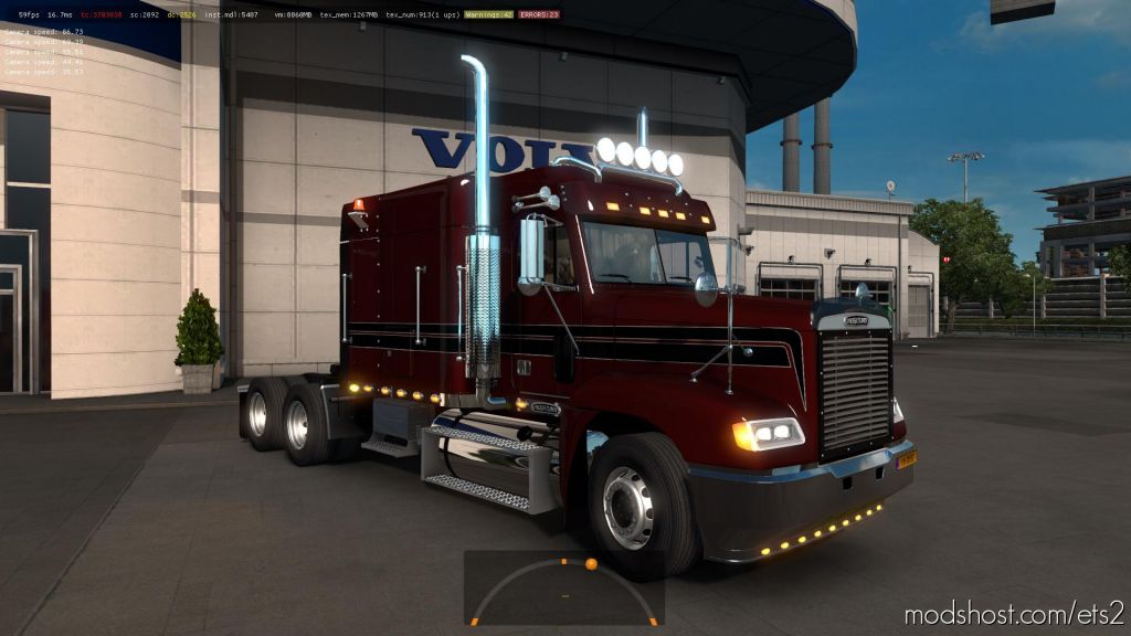 ETS2 Truck Mod: Freightliner Fld V2.1 By Harven 1.35 (Featured)