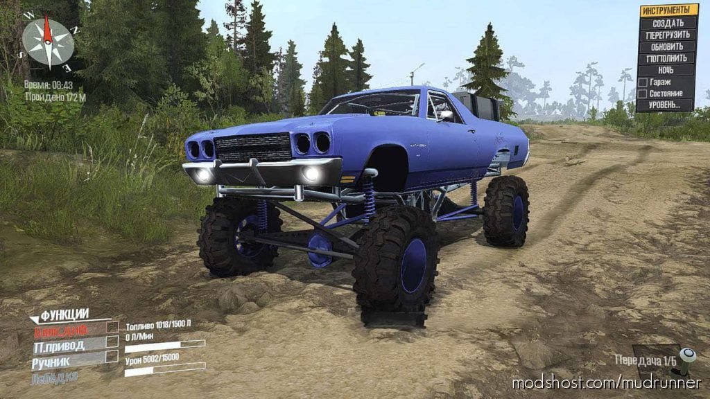 Lifted 70 ’Chevy El Camino for MudRunner