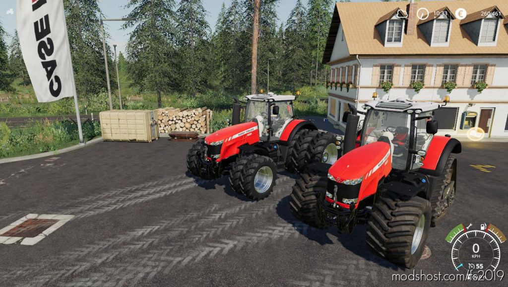 Massey Ferguson 8700 + Veenhuis Premium Integral 30000 for Farming Simulator 2019