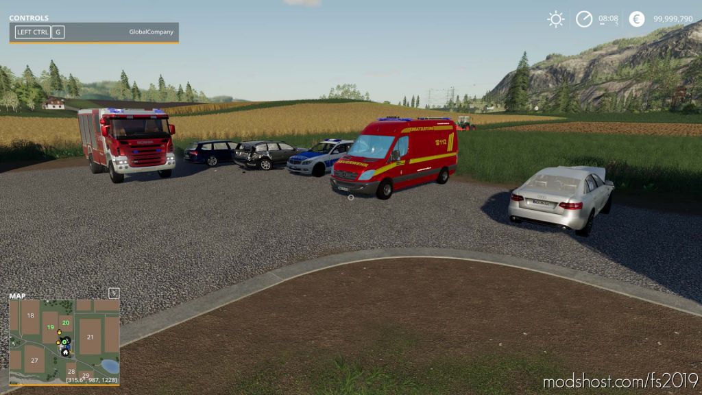 Verkehrsunfall Pack for Farming Simulator 2019