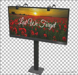 Placeable Remembrance Day Billboard for Farming Simulator 2019
