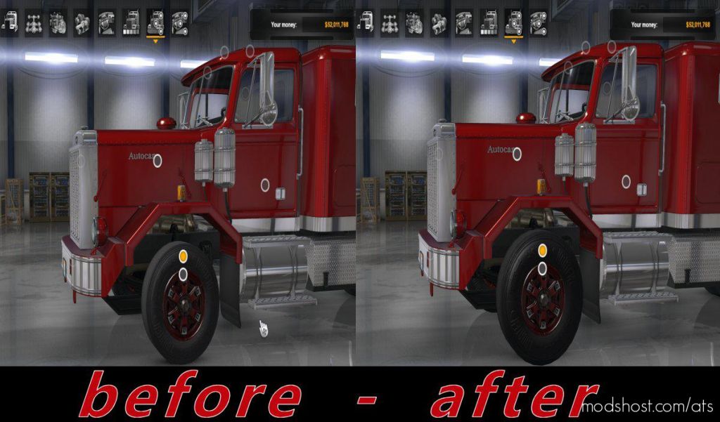 Large Tires Mod for American Truck Simulator