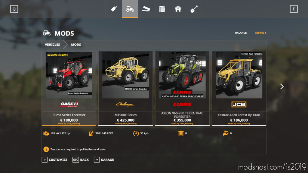Forestry Tractors Pack for Farming Simulator 2019