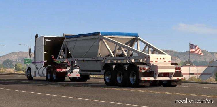 Ownable Scs Bottom Dump Trailer 1.36.X for American Truck Simulator
