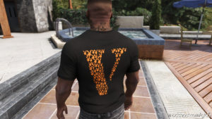 GTA 5 Player Mod: Vlone X Playboy TEE Multiple Colors (Image #2)