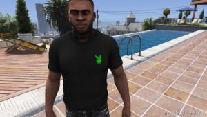 GTA 5 Player Mod: Vlone X Playboy TEE Multiple Colors (Image #7)