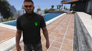 GTA 5 Player Mod: Vlone X Playboy TEE Multiple Colors (Image #8)