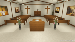 GTA 5 Map Mod: SP & Fivem Church Interior (Image #4)