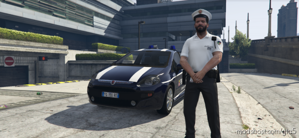 Polo Estiva Polizia Locale PER Michael NON EUP for Grand Theft Auto V