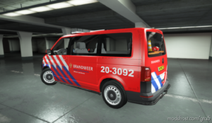 GTA 5 Paint Mod: Volkswagen T6 Brandweer Ovd (Image #2)