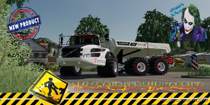 Tombereau Volvo Eiffage V1.5 for Farming Simulator 2019
