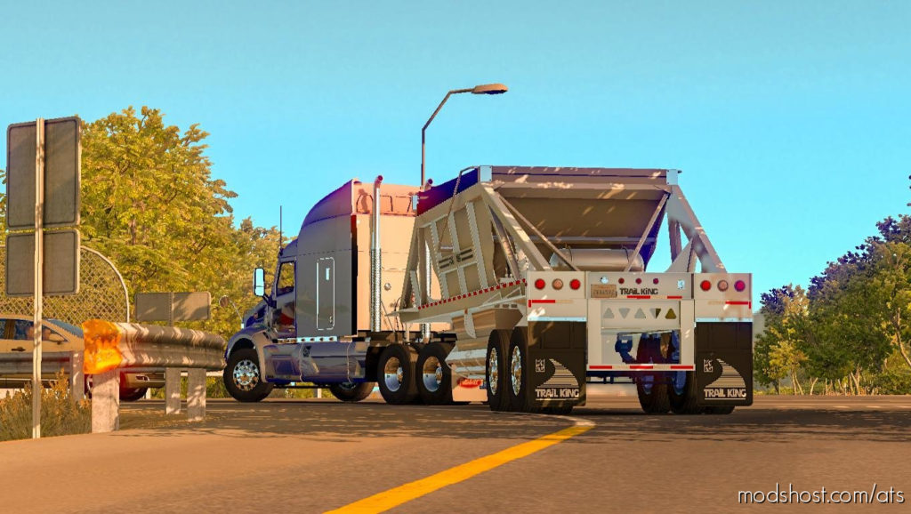 Dump Truck Trailking Belly Dump IN Ownership [1.36] for American Truck Simulator