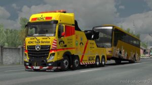 ETS2 Mod: Mercedes Actros Mp4 Crane Truck 1.35 (Image #3)