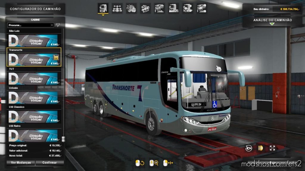 Bus Comil Campione 3.65 Mercedes V4.0 for Euro Truck Simulator 2