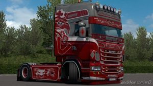 ETS2 Mod: Super Silver Star Skin For Scania Rjl (Image #3)