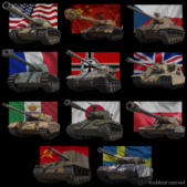 WoT Hangar Mod: Hawg’s Nation Flag Battle Results ++ 1.7.0.0 (Image #2)