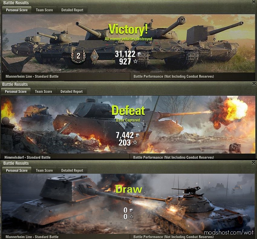 Hawg’s Tank Invasion Battle Results [1.7.0.0] for World of Tanks