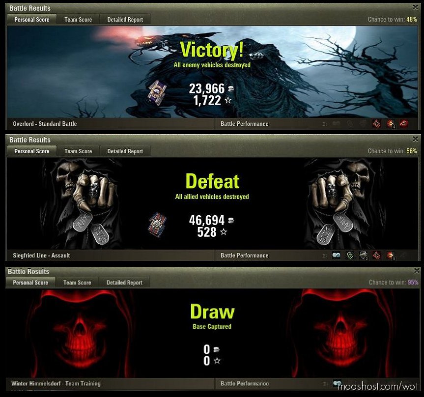 Hawg’s Grim Reaper Battle Results [1.7.0.0] for World of Tanks
