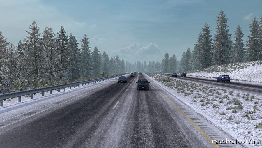 Frosty Winter Weather Mod V2.7 for American Truck Simulator