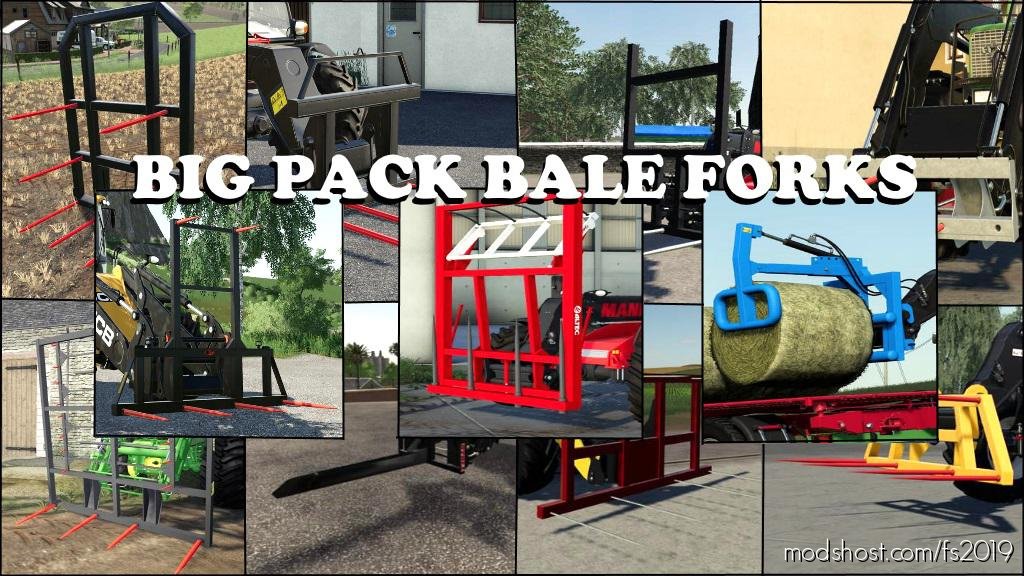 Big Pack Bale Forks for Farming Simulator 2019