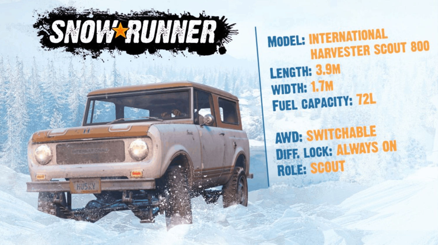 International Harvester Scout 800 for SnowRunner