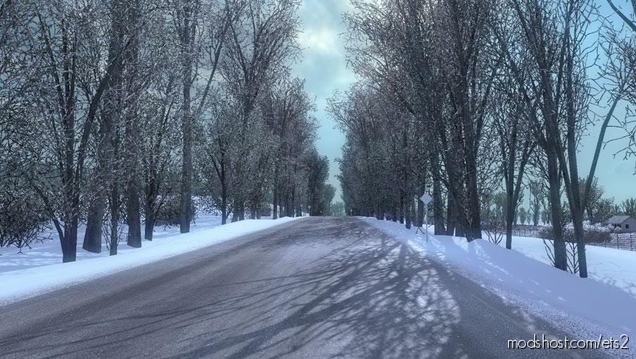 Frosty Winter Weather Mod V7.3 for Euro Truck Simulator 2